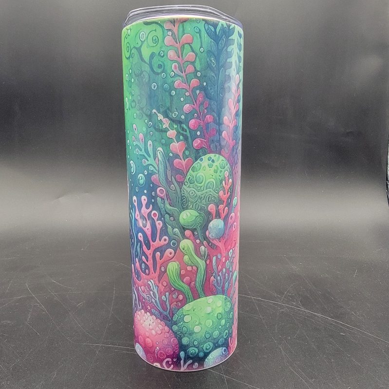 Pre-Sublimated 20oz Tumbler - Seahorse Scene