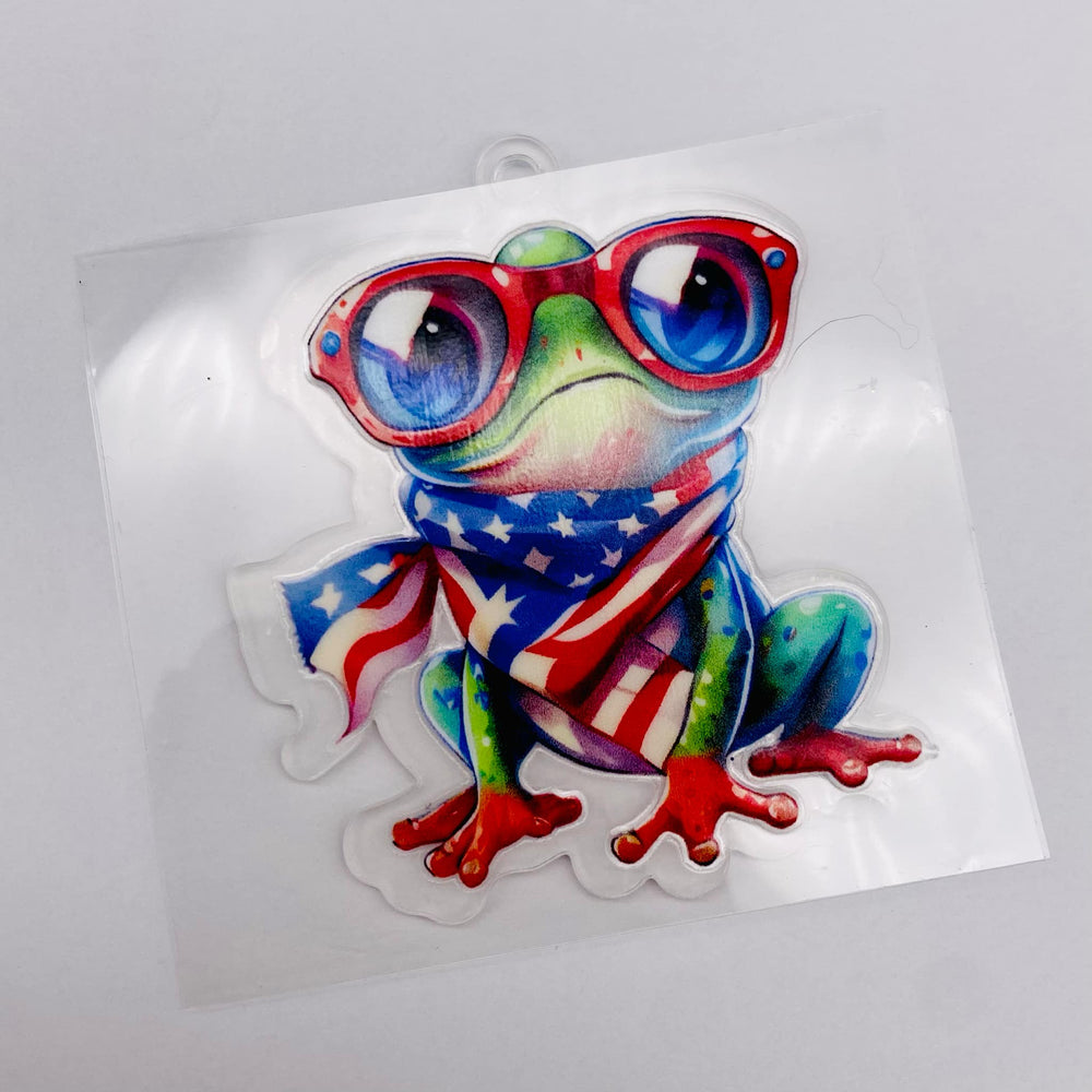 
            
                Load image into Gallery viewer, Keychain &amp;amp; Decal Set - Frogs For America
            
        