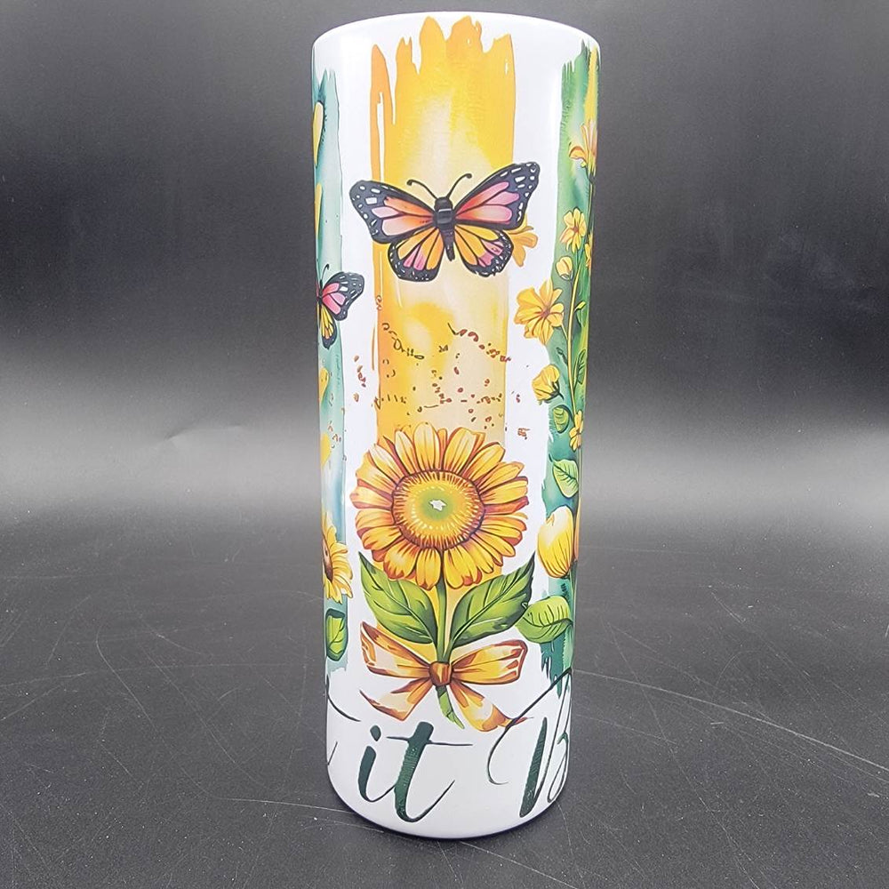Pre-Sublimated 20oz Tumbler - Bees & Brushstrokes