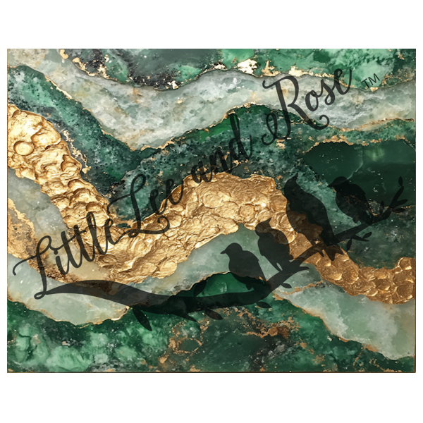 
            
                Load image into Gallery viewer, Printed Vinyl Sheet - Emerald Marble
            
        