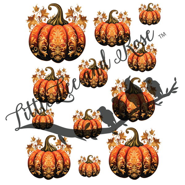 
            
                Load image into Gallery viewer, Engraved Pumpkins UV-DTF Sheet
            
        