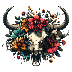 
            
                Load image into Gallery viewer, Fall Floral Skull UV-DTF
            
        