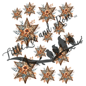 Fall Stars UV-DTF Sheet