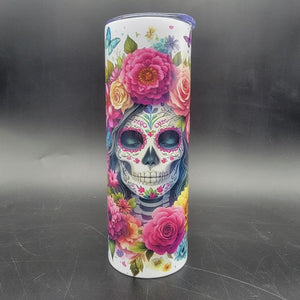 Pre-Sublimated 20oz Tumbler - Spring Sugar Skull
