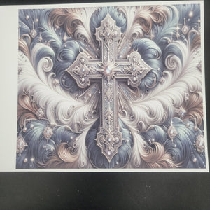 
            
                Load image into Gallery viewer, Sublimation Print of 20oz Wrap - Feathered Cross
            
        