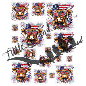 Firework Highland Instant Transfer Sheet