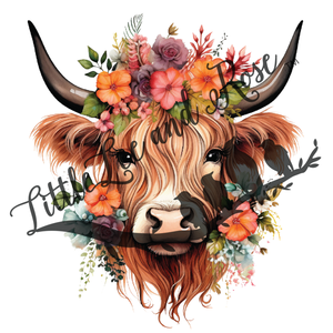 
            
                Load image into Gallery viewer, Floral Longhorn Instant Transfer
            
        