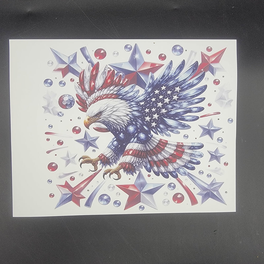 
            
                Load image into Gallery viewer, Sublimation Print of 20oz Decal - Eagle Stars
            
        
