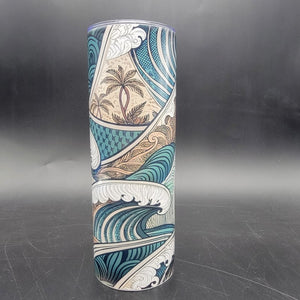 Pre-Sublimated 20oz Tumbler - Island Waves