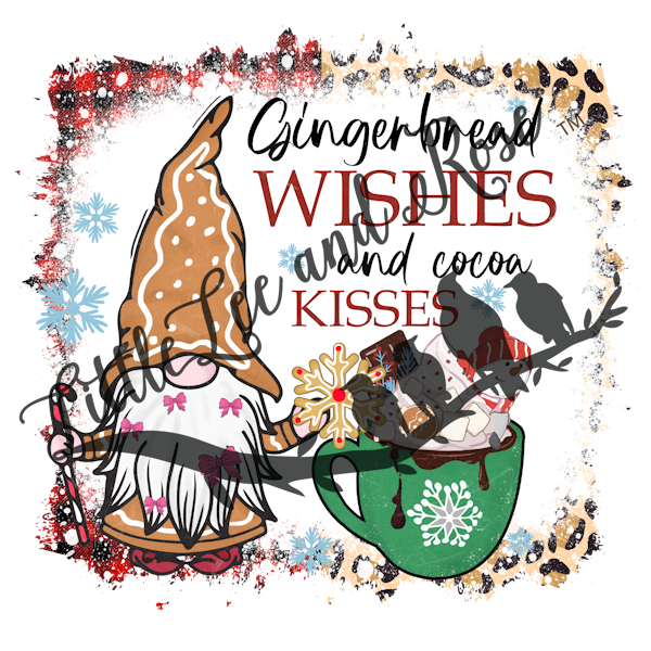 Gingerbread Wishes Sublimation Print