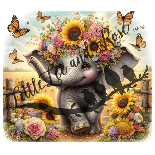 
            
                Load image into Gallery viewer, .Girly Elephant - Tumbler, Sublimation, or Vinyl
            
        
