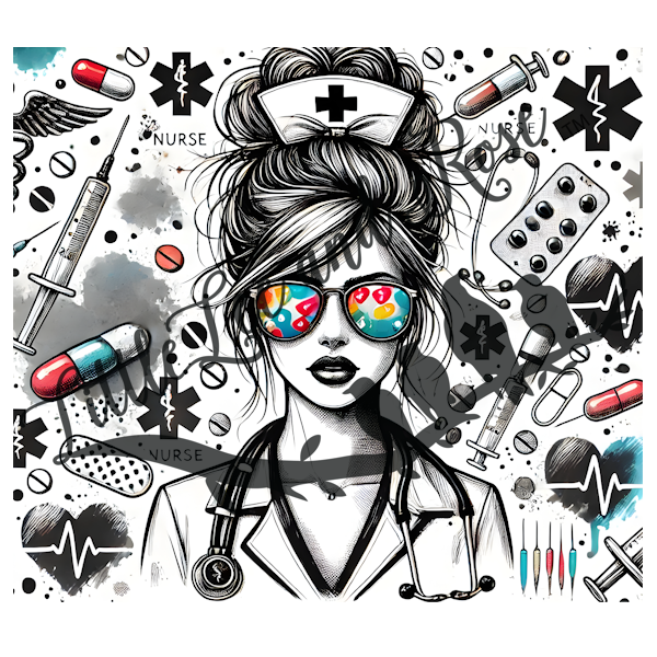 
            
                Load image into Gallery viewer, Healing Nurse 20oz Wrap UV-DTF
            
        