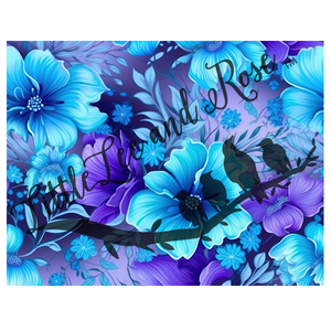 
            
                Load image into Gallery viewer, Printed Vinyl Sheet - Hibiscus Blues
            
        