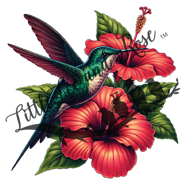 
            
                Load image into Gallery viewer, Hibiscus Hummingbird UV-DTF
            
        