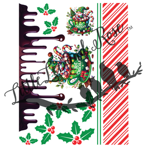 Holiday Drips Total Tumbler Instant Transfer Sheet