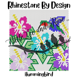 Sublimation Print of Rhinestone by Design - Hummingbird