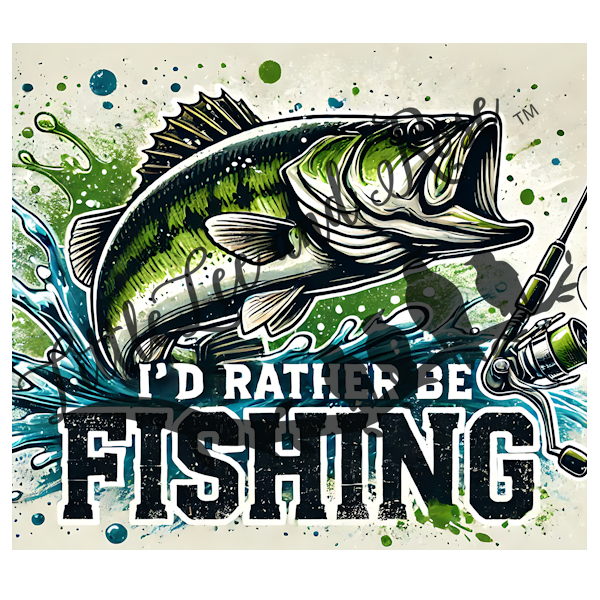 
            
                Load image into Gallery viewer, I&amp;#39;d Rather Be Fishing 20oz Wrap UV-DTF
            
        