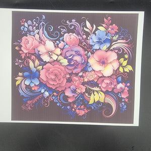 Sublimation Print of 20oz Wrap - Luminous Petals