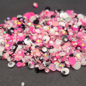 
            
                Load image into Gallery viewer, Multicolored Rhinestone Mix - Pink Warrior - RESIN
            
        