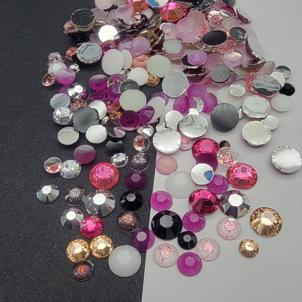 Multicolored Rhinestone Mix - Pink Sands - RESIN