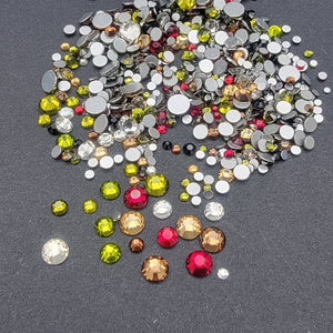Multicolored Rhinestone Mix - Dripping With Spirit - Glass