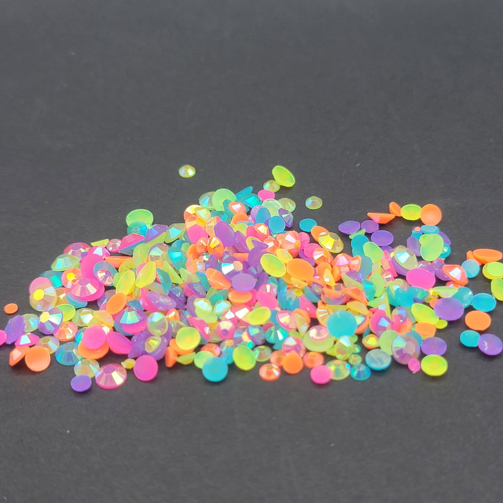 
            
                Load image into Gallery viewer, Multicolored Rhinestone Mix - Fairy Bubble - RESIN with BONUS!
            
        