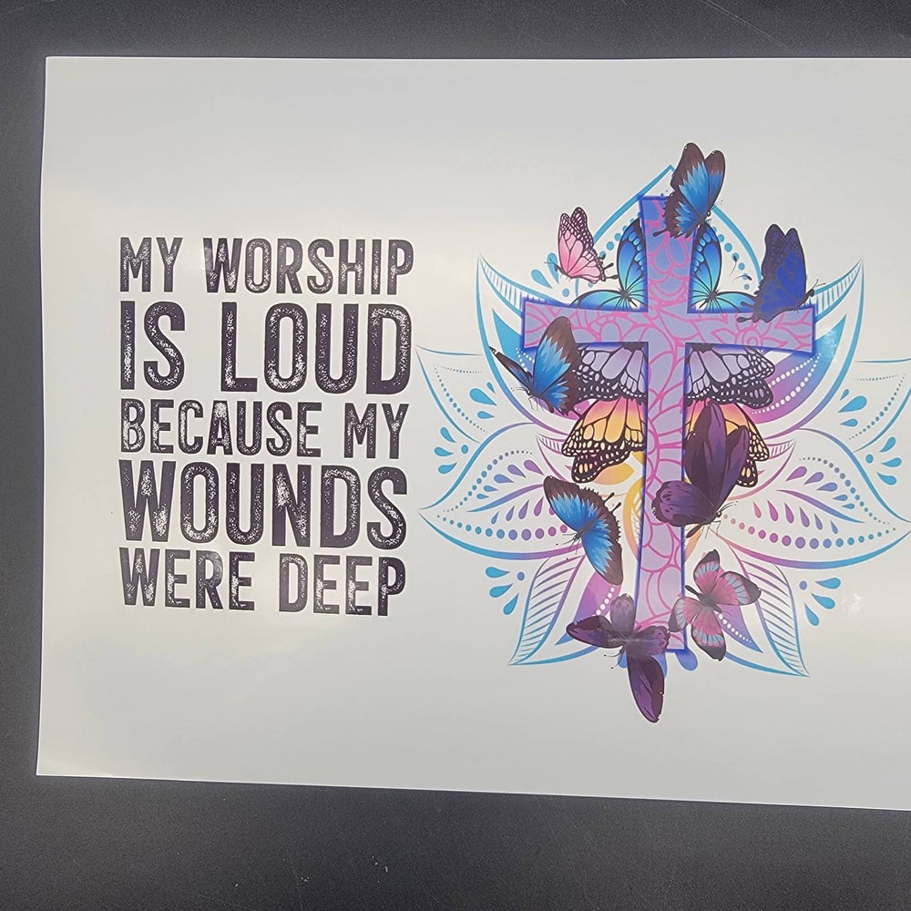 
            
                Load image into Gallery viewer, Printed Vinyl Sheet - Loud Worship
            
        