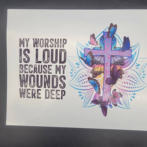 Printed Vinyl Sheet - Loud Worship