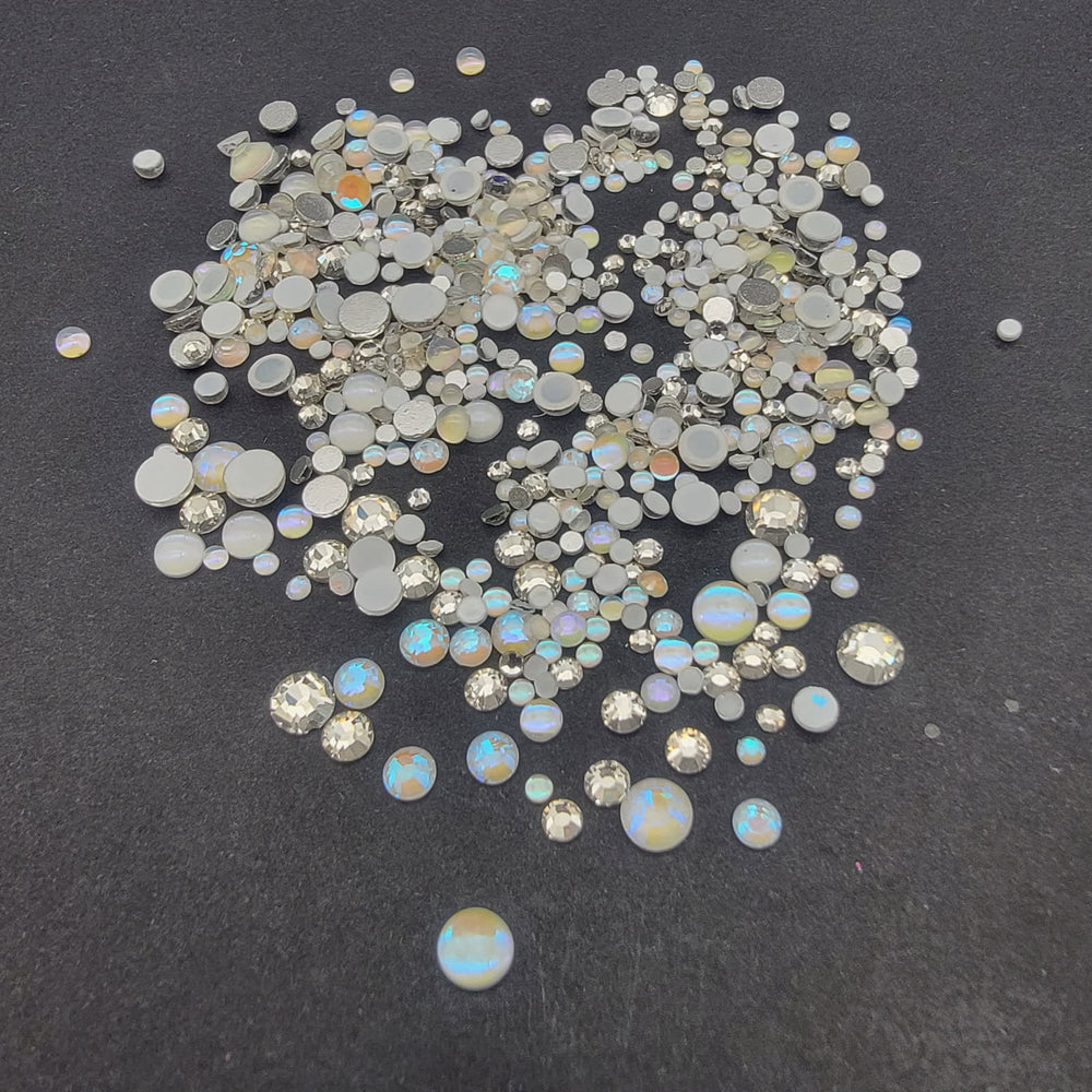 
            
                Load image into Gallery viewer, Multicolored Glass Rhinestone Mix -  White As Snow
            
        