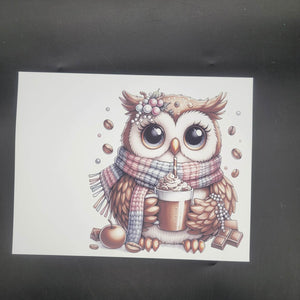 Sublimation Print of 20oz Decal - Cold Weather Owl