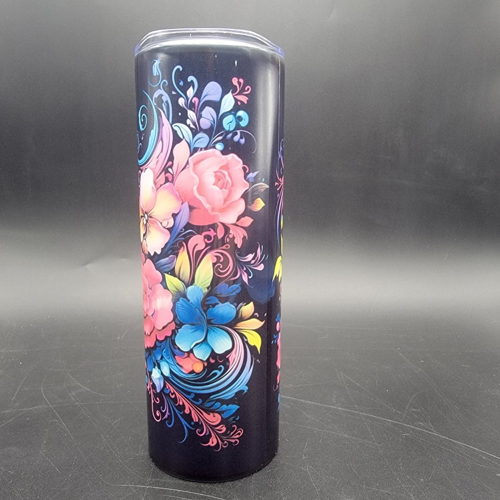 Pre-Sublimated 20oz Tumbler - Luminous Petals