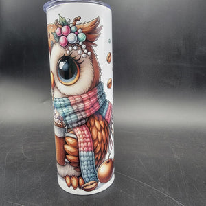 Pre-Sublimated 20oz Tumbler - Cold Weather Owl