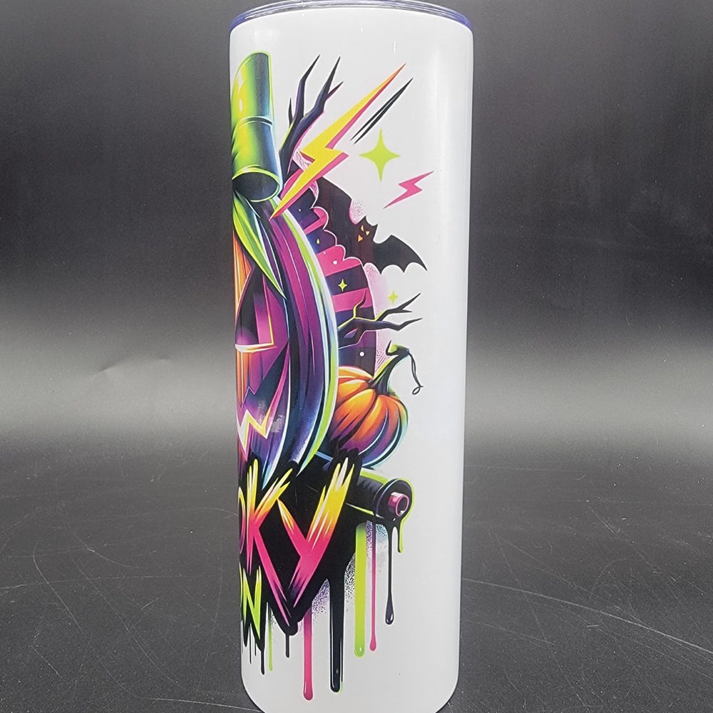 Pre-Sublimated 20oz Tumbler - Neon Spooky Season