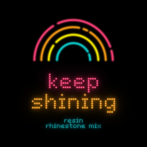 Multicolored Rhinestone Mix - Keep Shining - RESIN