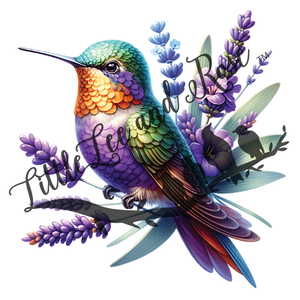 
            
                Load image into Gallery viewer, Lavender Hummingbird UV-DTF
            
        