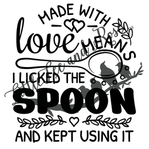 Licked the Spoon UV-DTF