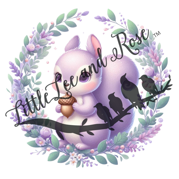 
            
                Load image into Gallery viewer, Little Lilac Squirrel UV-DTF
            
        