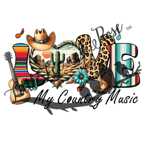 
            
                Load image into Gallery viewer, Love My Country Music UV-DTF
            
        