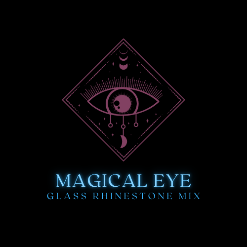 Multicolored Rhinestone Mix - Magical Eye - Glass