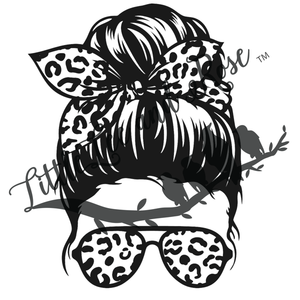 Messy Cheetah Bun Instant Transfer