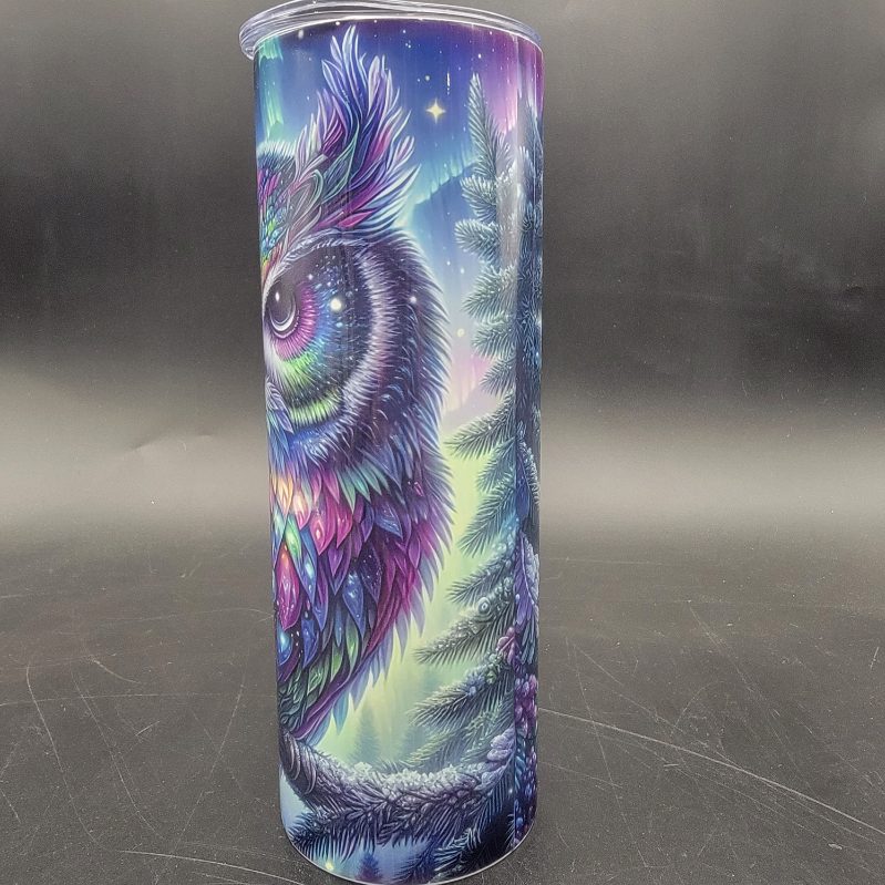 Pre-Sublimated 20oz Tumbler - Northern Owl