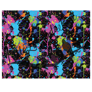 Neon Paint Splatter Full Sheet 8.5x11 Instant Transfer