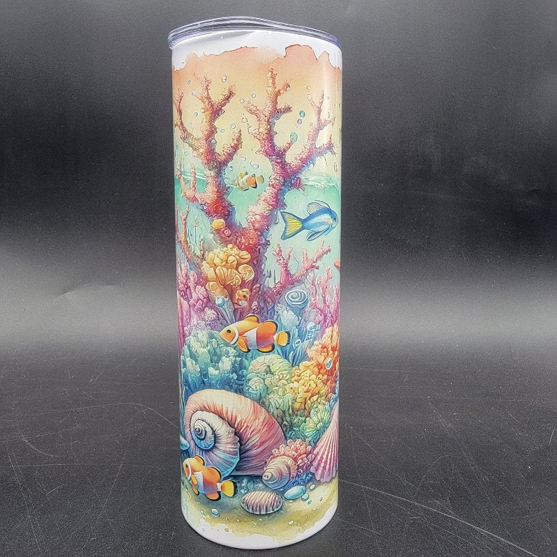 
            
                Load image into Gallery viewer, Pre-Sublimated 20oz Tumbler - Coral Reef
            
        
