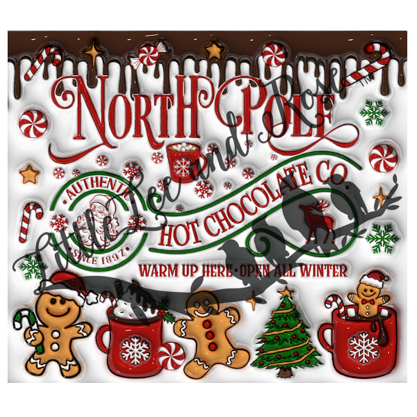 
            
                Load image into Gallery viewer, .North Pole Hot Chocolate Co. - Tumbler, Sublimation, or Vinyl
            
        