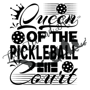 Pickleball Queen Instant Transfer