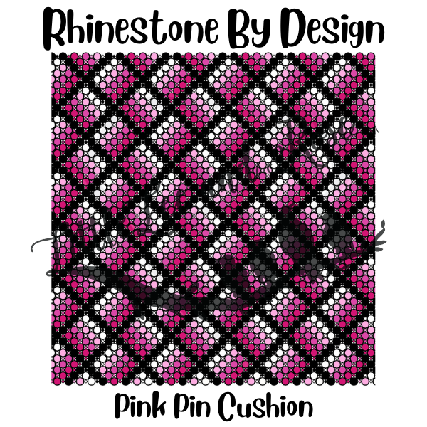 
            
                Load image into Gallery viewer, Printed Vinyl of Rhinestone by Design - Pink Pin Cushion
            
        