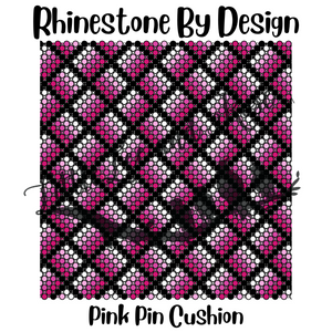 Printed Vinyl of Rhinestone by Design - Pink Pin Cushion