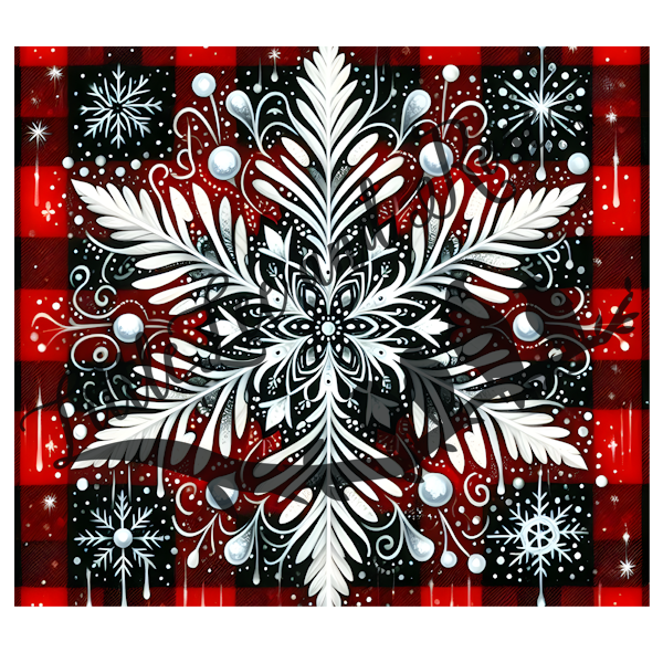 
            
                Load image into Gallery viewer, .Plaid Snowflake - Tumbler, Sublimation, or Vinyl
            
        