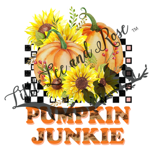 Distressed Pumpkin Junkie Instant Transfer