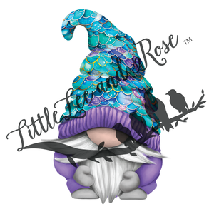 Purple Mermaid Gnome Instant Transfer